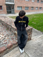 CAMPERA CUELLO ALTO PECHO BORDADO