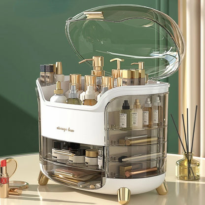 Transparent Large Capacity Makeup Organizer Box - Cosmetic & Jewelry Storage Drawer for Bathroom & Dressing Table