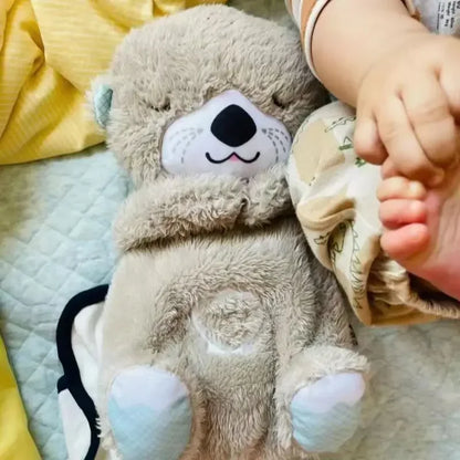 Soothing Baby Otter Plush Toy with Music and Light,  Sleep Companion for Infants and Children