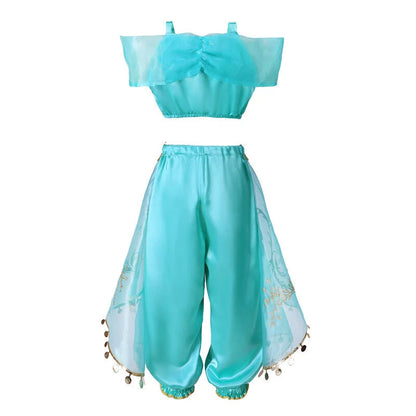 Disney Jasmine Princess Dress - Aladdin Costume for Girls, Perfect for Birthdays, Halloween, and Cosplay