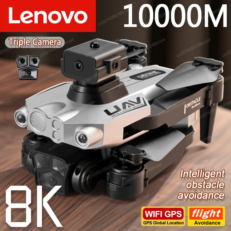 Lenovo LU200 Pro 8K GPS Drone with Triple-Camera and Omnidirectional Obstacle Avoidance