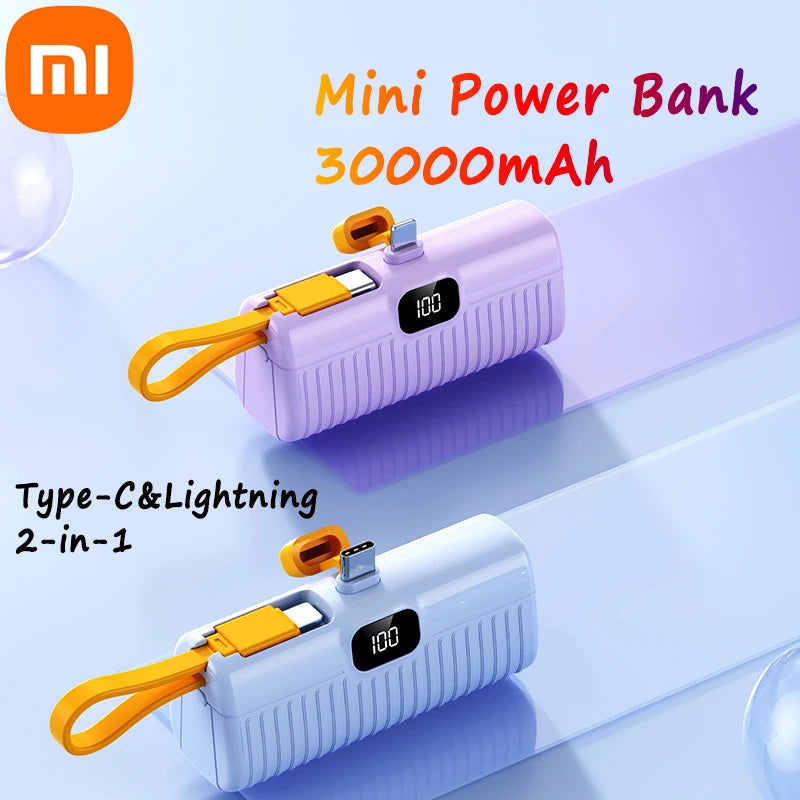 Xiaomi Power Bank 30000 mAh Compact Portable Pocket Power Bank Two-Way Fast Charging Compatible iPhone Samsung Free Shipping