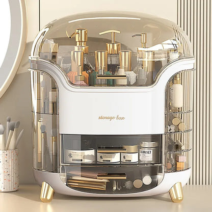 Transparent Large Capacity Makeup Organizer Box - Cosmetic & Jewelry Storage Drawer for Bathroom & Dressing Table