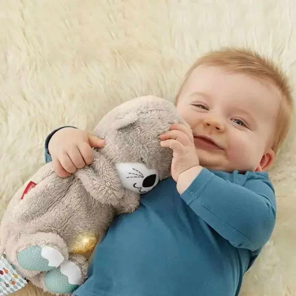 Soothing Baby Otter Plush Toy with Music and Light,  Sleep Companion for Infants and Children