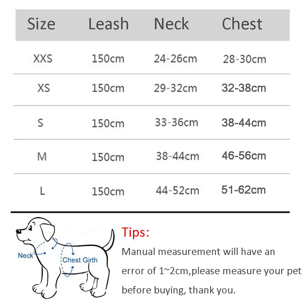 Adjustable Dog Harness and Leash Set for Small Dogs and Cats - Reflective, Breathable Vest for Outdoor Walking - Perfect for French Bulldogs, Chihuahuas, and Pugs