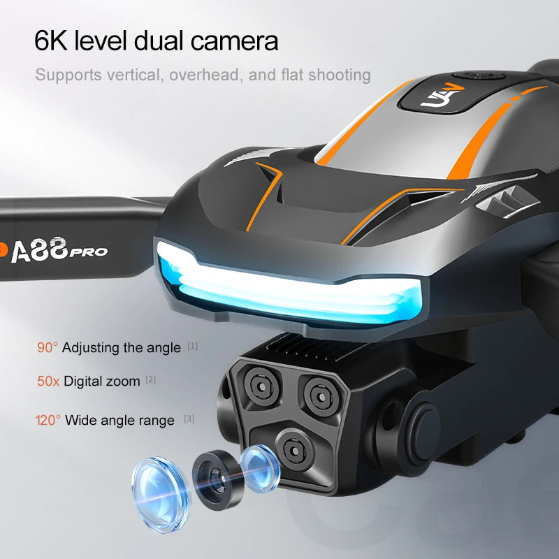 Xiaomi A88 8K Professional Drone with Dual-Camera, 5G GPS, Obstacle Avoidance, and Optical Flow Positioning