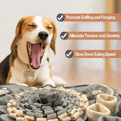 Interactive Durable Pet Sniffing Mat for Dogs - Slow Feeding Pad for Training Foraging Skills and Healthy Eating