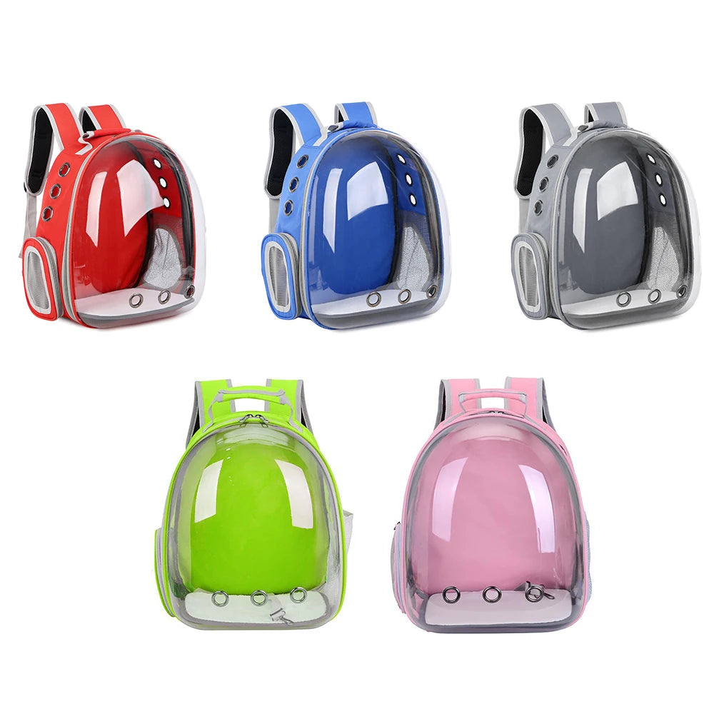 Breathable Transparent Cat Carrier Bag - Portable Pet Backpack for Small Dogs & Cats