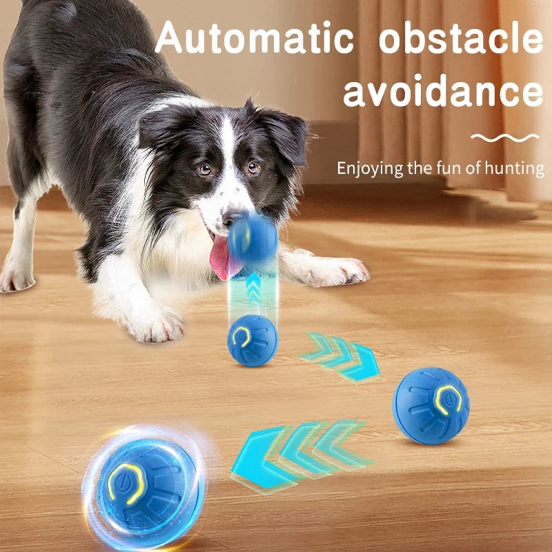 Interactive Smart Dog Toy Ball - USB Rechargeable, Automatic Moving and Bouncing Ball for Dogs and Cats - Pet Birthday Gift