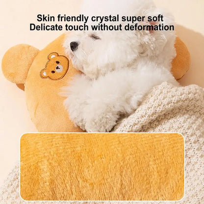 Soft U-Shaped Pet Pillow for Cats and Dogs - Neck Guard, Bite-Resistant, Winter Comfort