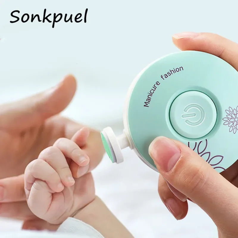 Electric Baby Nail Trimmer and Polisher - Safe Manicure Set for Newborns and Kids