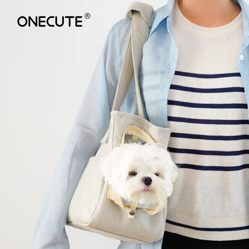 Portable Dog Carrier Shoulder Bag - Stylish Pet Travel Handbag for Small Dogs & Cats, Perfect for Chihuahua, Yorkshire & More