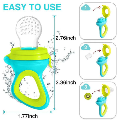 Silicone Squeezing Feeding Bottle for Newborns - Baby Pacifier Training Rice Spoon, Infant Cereal Food Supplement Feeder