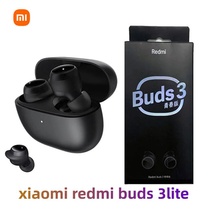 Xiaomi Redmi Buds 3 Lite TWS Bluetooth 5.2 Earphones - IP54 Waterproof, 18h Battery Life, Wireless In-Ear Headphones with Mic