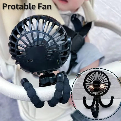 Rechargeable Bladeless Handheld Fan - USB Small Folding Mini Ventilator, Silent Table and Neck Cooler for Outdoor and Indoor Use