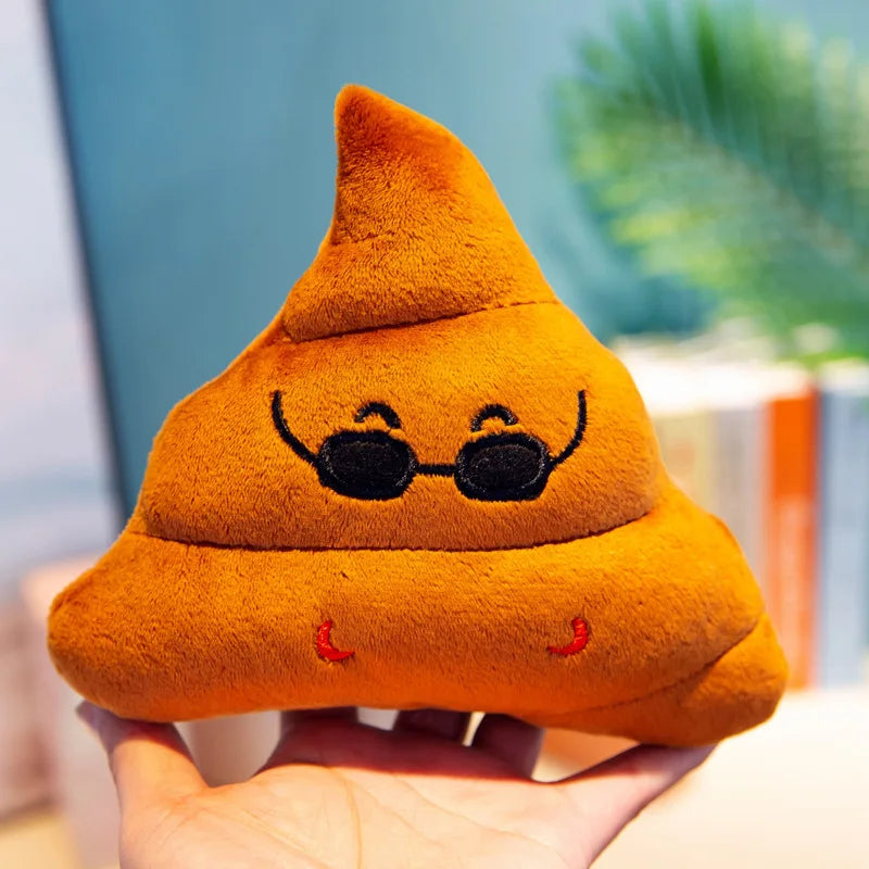 Funny Poop Emoji Plush Toy - Cute Face Expression Stuffed Doll for Kids, Perfect Birthday & Christmas Gift