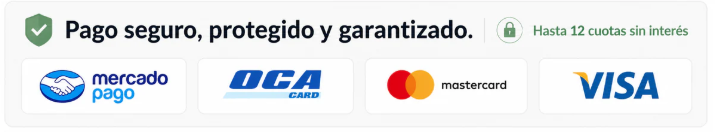 Métodos de pago - Pago seguro, protegido y garantizado